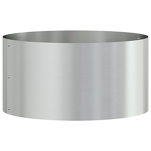 vidaXL Blumentopf Grauer Metalltopf Galvanisiert Metall günstig online kaufen