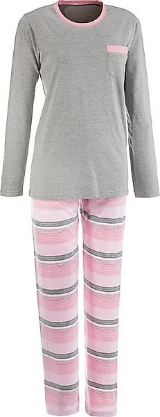 REDBEST Pyjama Damen-Schlafanzug Single-Jersey Streifen günstig online kaufen