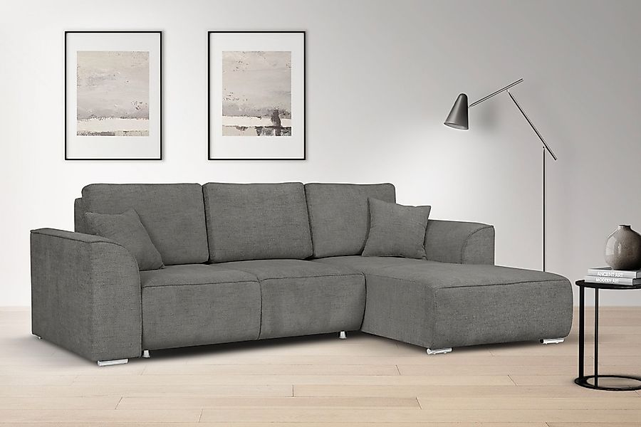 INOSIGN Ecksofa "BEATRICE optionale Schlafsofa mit Bettkasten, B/T/H: 265/1 günstig online kaufen