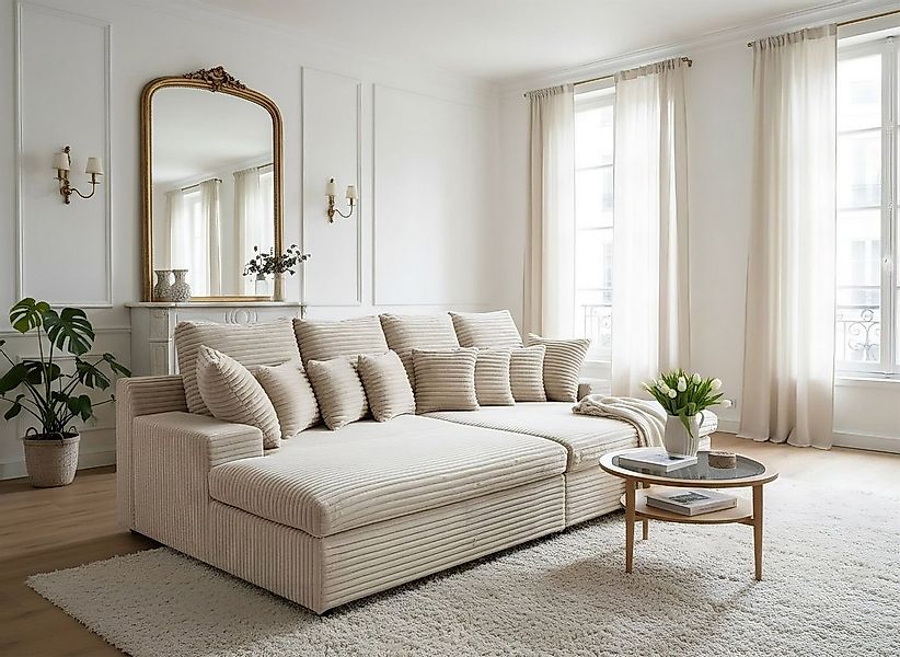 Fun Möbel Big-Sofa Megasofa AROSA in Stoff Tilia, Rundumbezug günstig online kaufen