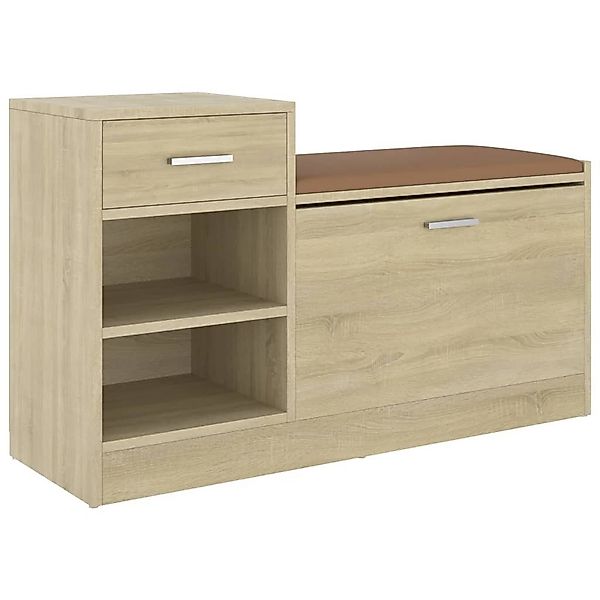 vidaXL Schuhregal Schuhbank Sonoma-Eiche 94,5x31x57 cm günstig online kaufen