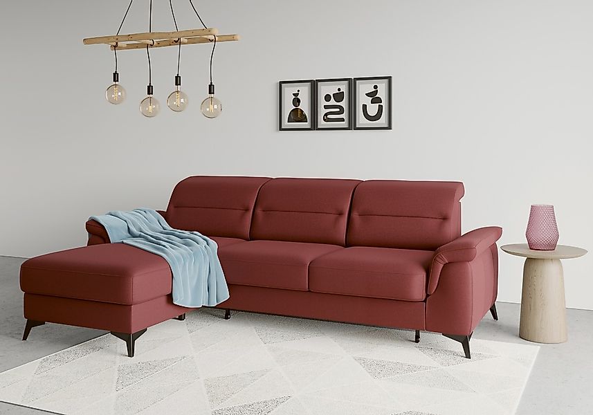 sit&more Ecksofa "Sinatra L-Form" mit Recamiere, optional mit Kopfteilverst günstig online kaufen
