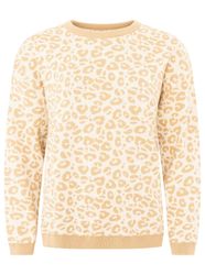 Zwillingsherz Strickpullover "Gestrickter-Leo" Animal-Muster, Rundhalsaussc günstig online kaufen