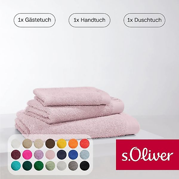 s.Oliver Handtuch Set "s.Oliver, Premium Qualität, 600 gr/m²," Set 3 Stk. W günstig online kaufen
