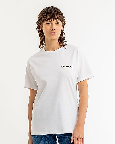 T-shirt Mit Rotholz Logo Print Aus Bio-baumwolle günstig online kaufen