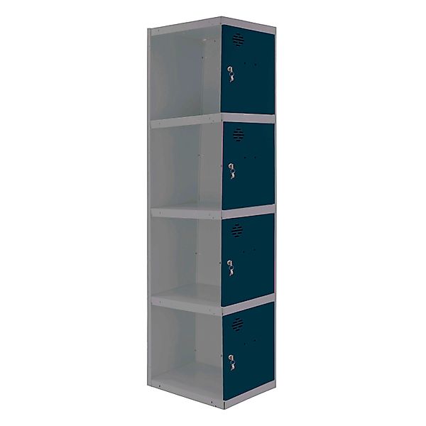 PROREGAL Spind AMEGO HxBxT 180 x 30 x 50 cm 4 Abteile Anbaumodul Grau-Anthr günstig online kaufen