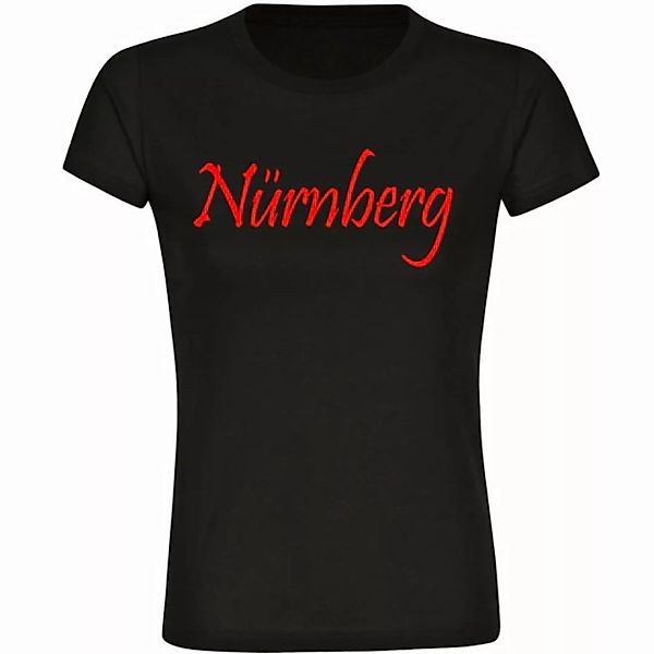 multifanshop T-Shirt Damen Nürnberg - Schriftzug - Frauen günstig online kaufen