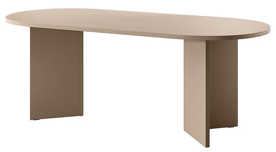 Selsey Esstisch OVO, oval, V-förmige Beine, feste Tischplatte, 204x90x75 cm günstig online kaufen