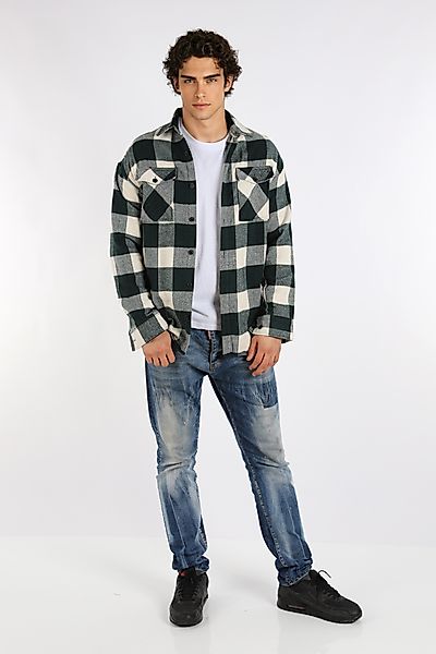 Megaman Jeans Flanellhemd Herren Holzfällerhemd Flanellhemd Kariert Freizei günstig online kaufen