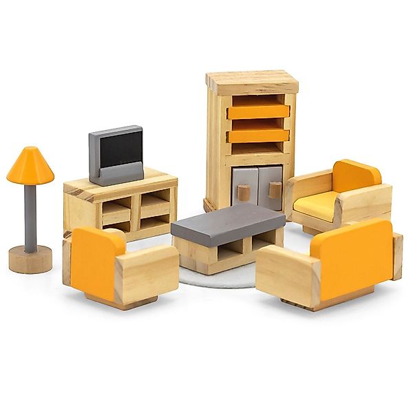 TikTakToo Puppenhausmöbel Schlafzimmer, Kinderzimmer, Küche, Bad, günstig online kaufen