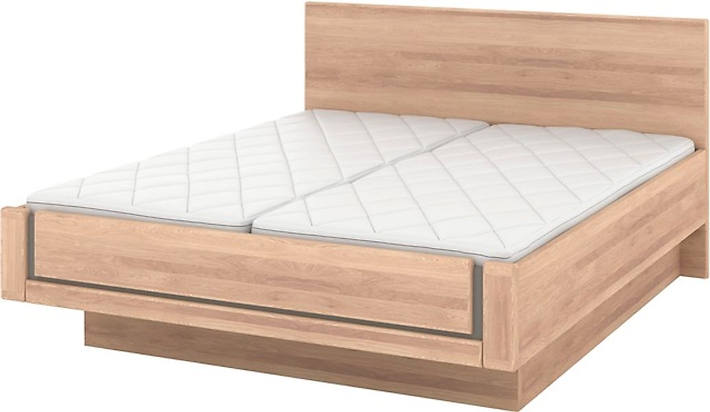 Musterring Holzbett »Sorrent, Bettgestell, Bettrahmen, teilmassiv Eiche«, ( günstig online kaufen