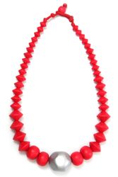 COLLEZIONE ALESSANDRO Kette mit Anhänger "Kara" mit Holzperlen günstig online kaufen
