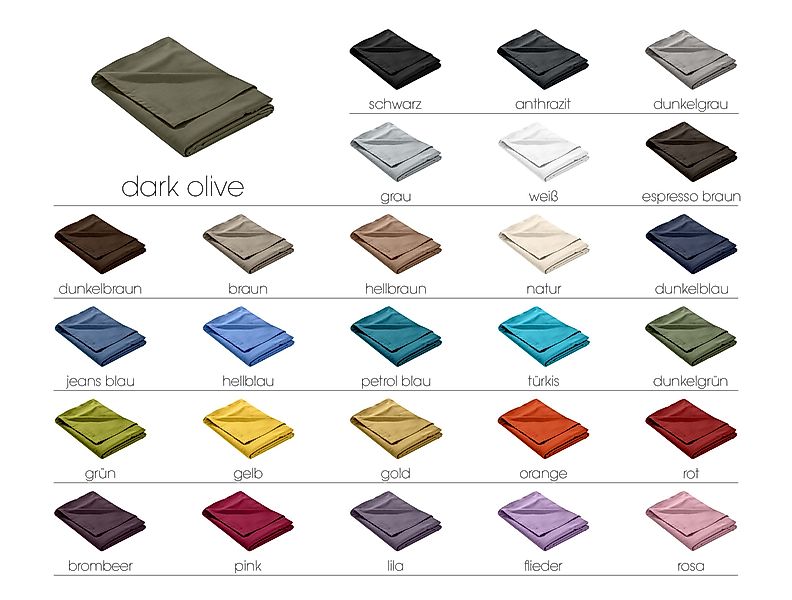 BETTWAESCHE-MIT-STIL Bettlaken Mako Satin Bettlaken uni einfarbig, Mako-Sat günstig online kaufen