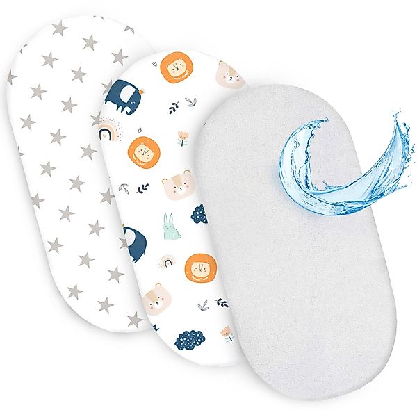 Totsy Baby Spannbettlaken Spannbettlaken Kinderwagen Set günstig online kaufen