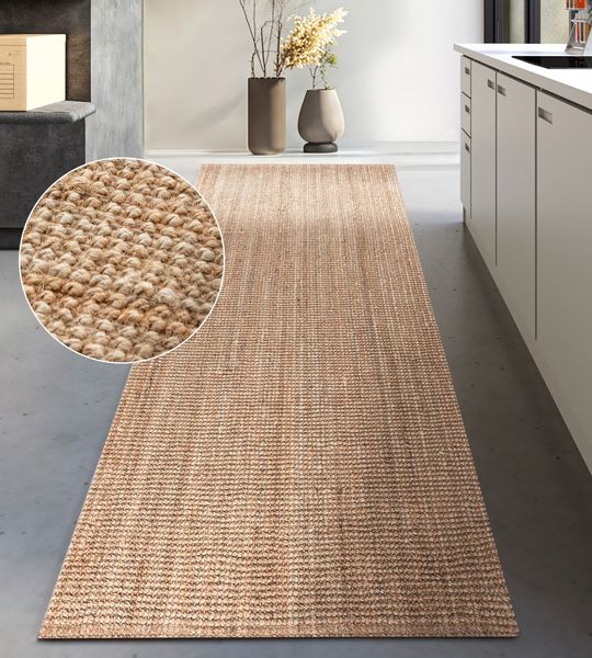 my home Teppich "Avot Juteteppich" rechteckig 10 mm Höhe 100% Jutefaser, Lä günstig online kaufen