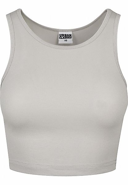 URBAN CLASSICS Tanktop "Urban Classics Damen Ladies Rib Cropped Top" 1 Stk. günstig online kaufen