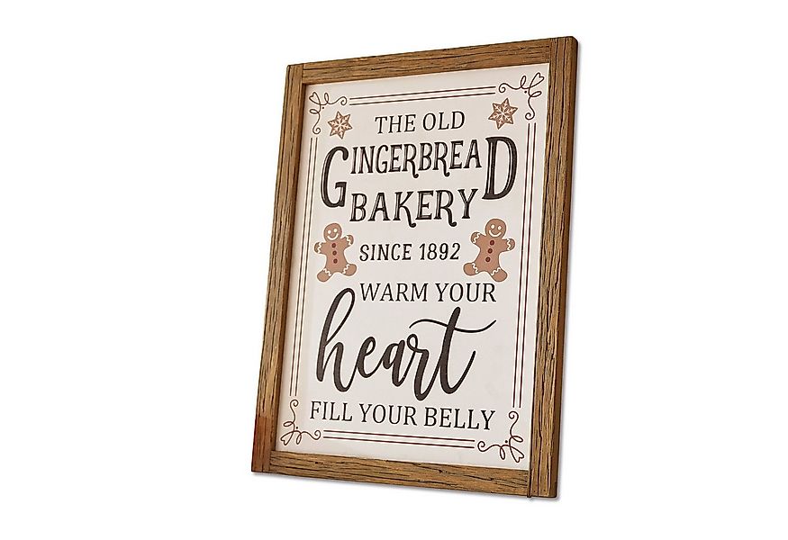 Mirabeau Weihnachtsfigur Dekoboard Bakery weiß/braun (kein Set, kein Set) günstig online kaufen