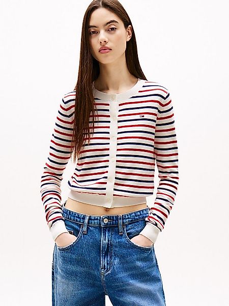 Tommy Jeans Strickjacke TJW ESSENTIAL CREW NECK CARDIGAN günstig online kaufen