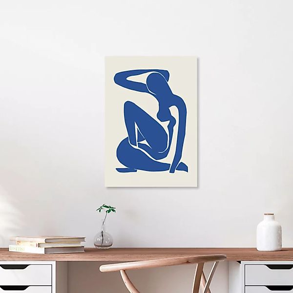 Poster / Leinwandbild - Matisse – Woman In Blue günstig online kaufen