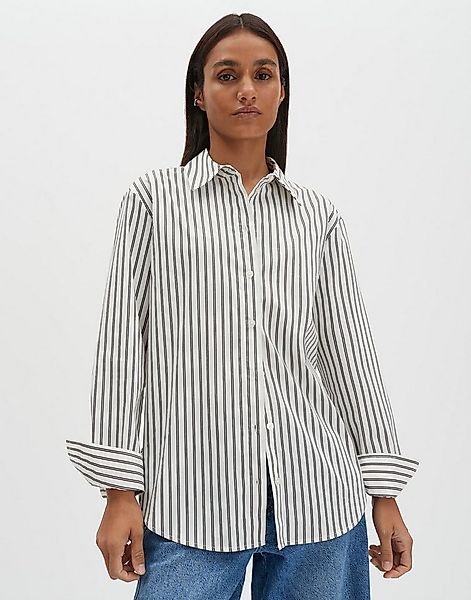 someday Langarmbluse ZIVIAN Loose aus nachhaltigem BCI Cotton Mix gerader S günstig online kaufen