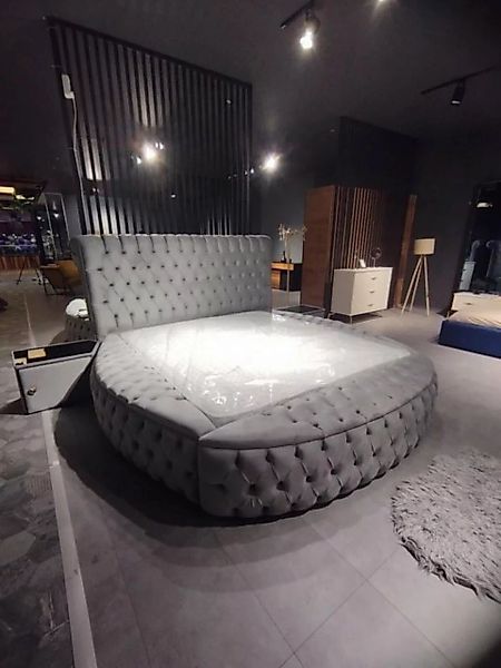 JVmoebel Bett Design Chesterfield Rund Betten Schlafzimmer Doppel Betten (1 günstig online kaufen