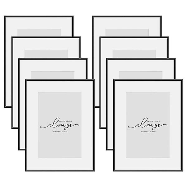 Woltu Bilderrahmen, (8 St), Fotorahmen Aluminium günstig online kaufen