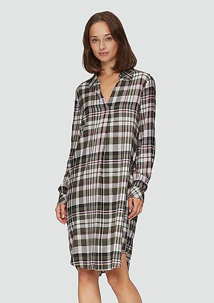 s.Oliver Minikleid Kariertes Kleid aus Viskosemix günstig online kaufen