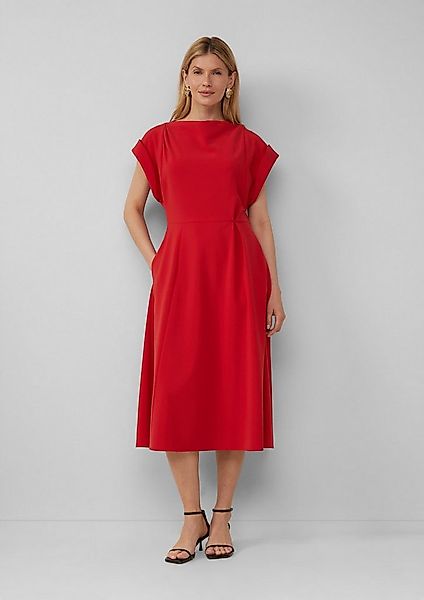 s.Oliver Midikleid Kleid Midikleid mit Turn-up-Ärmeln günstig online kaufen