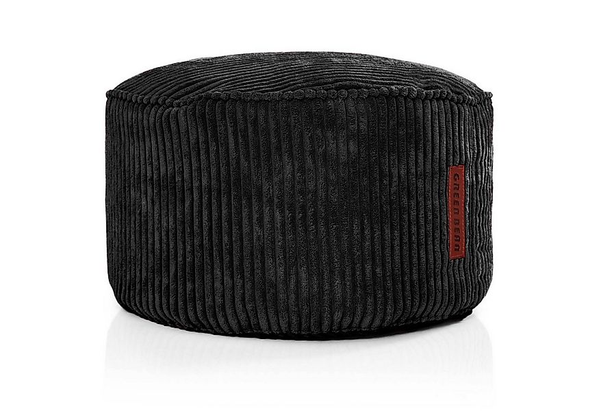 Green Bean Pouf Sitzsack-Hocker Pouf Cord 45x25cm (Indoor Sitzhocker Sitzki günstig online kaufen
