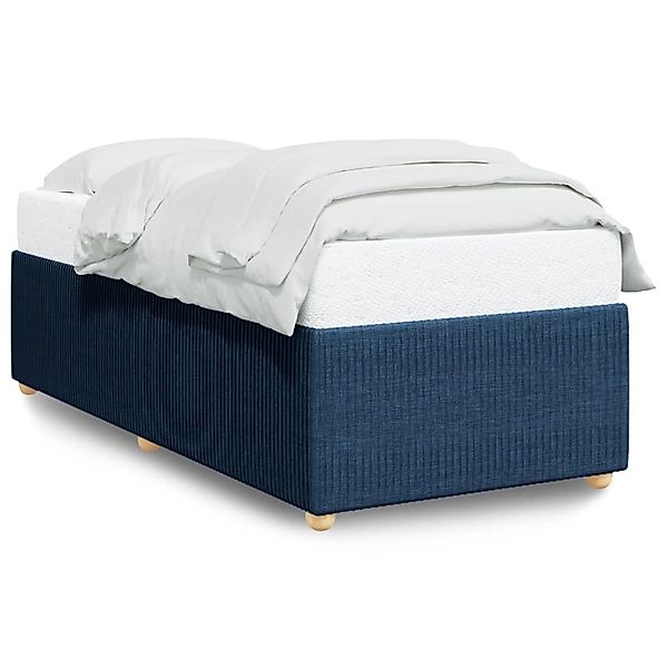 vidaXL Bett Bettgestell ohne Matratze Blau günstig online kaufen