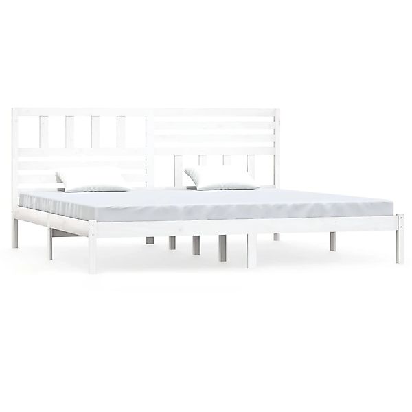 vidaXL Massivholzbett Weiß Kiefer 180x200 cm 6FT Super King1052861 günstig online kaufen