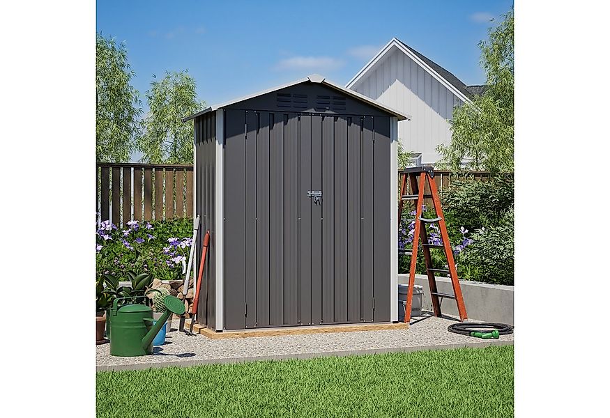 BlingBin Garten-Geräteschrank Gerätehaus, Metall-Geräteschuppen mit Belüftu günstig online kaufen