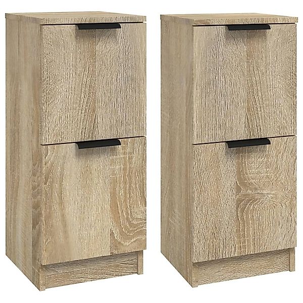 vidaXL Sideboard Sideboards 2 Stk. Sonoma-Eiche günstig online kaufen