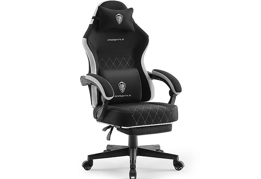 Dowinx Gaming-Stuhl Premium Gaming-Sessel mit Fußstütze und Lendenstütze (1 günstig online kaufen