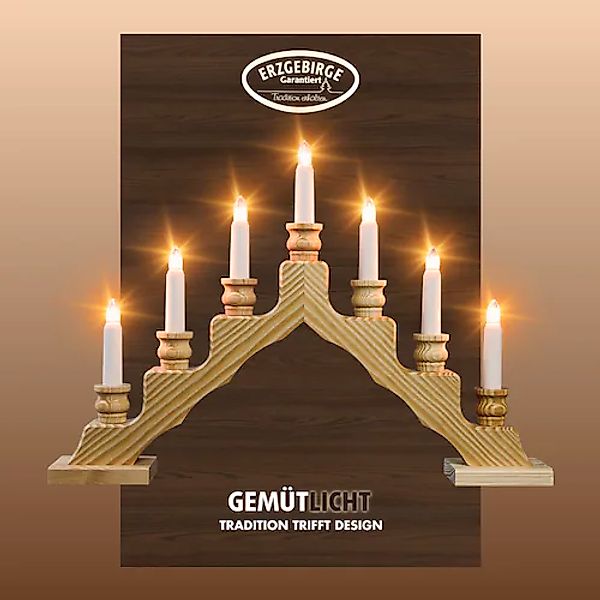 Weigla LED Lichterbogen »Schwede, Made in Germany« 1 Stk. 7-flammig günstig online kaufen