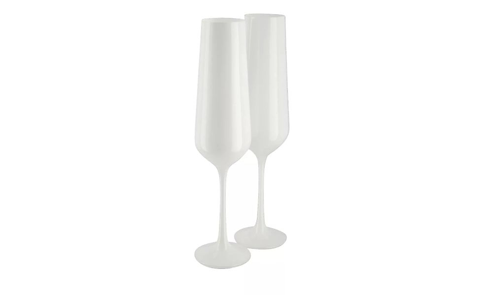 Sektkelch, 2er-Set  Las Vegas - weiß - Kristallglas - 25 cm - Gläser & Kara günstig online kaufen