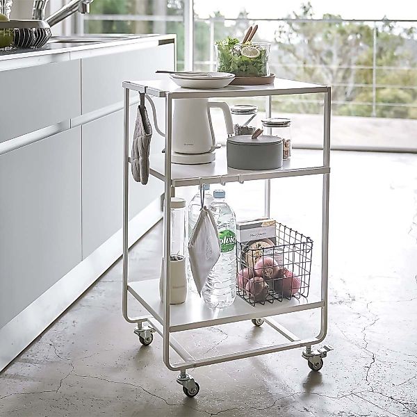 Yamazaki Küchenwagen "Tower" Küchenrollwagen 38x81x49cm, Rollen, günstig online kaufen