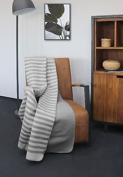 Biberna Wohndecke »Aras« weiche Wohndecke mit Wendefunktion und Melangeopti günstig online kaufen