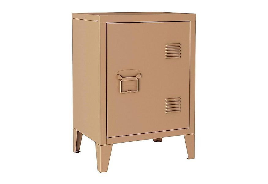 en.casa Nachtschrank (1-St) »Inari« mit Türgriff links Stahl 57 x 40 x 30 c günstig online kaufen