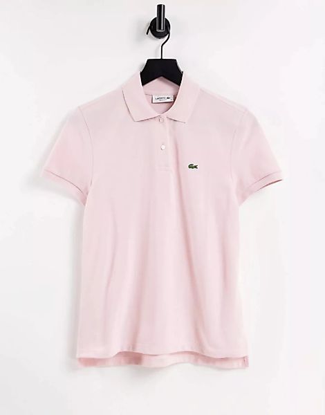 Lacoste – Klassisches Poloshirt in Rosa günstig online kaufen