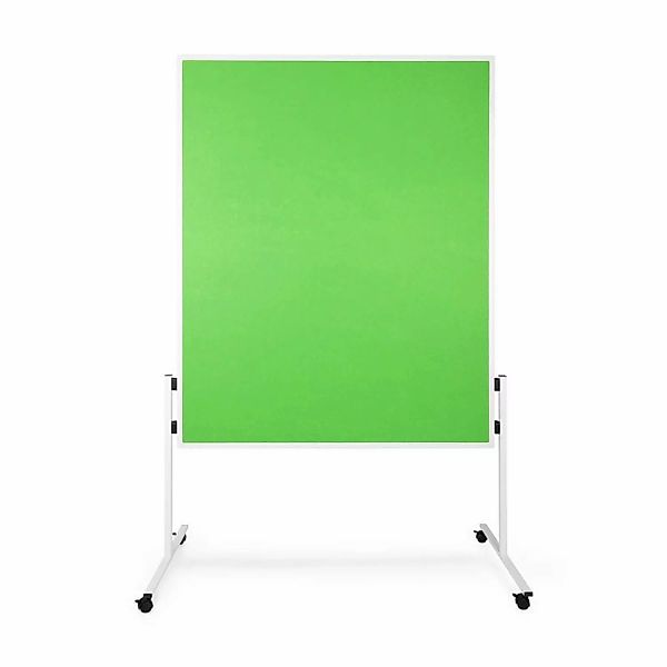 KARAT Filz Moderationstafel Einteilig und Flexibel mit Rollen Grün 150 x 12 günstig online kaufen