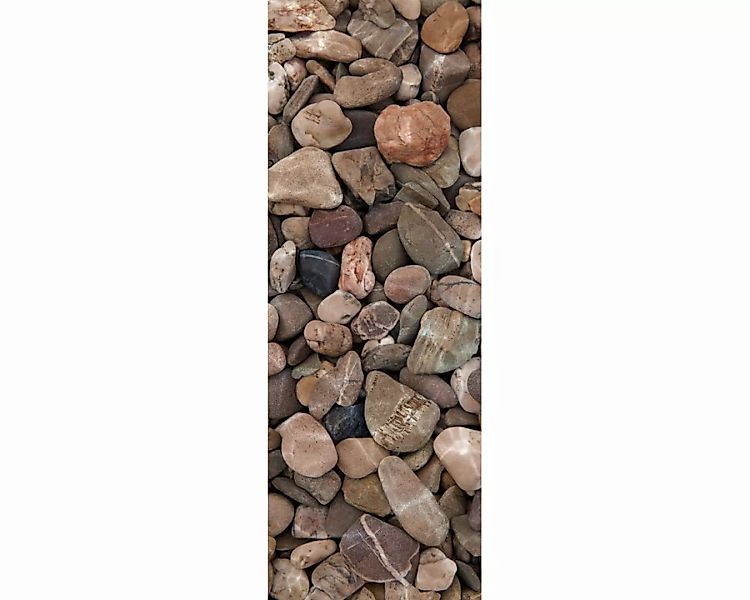 Dekopanel "Kieselsteine" 1,00x2,80 m / Glattvlies Perlmutt günstig online kaufen