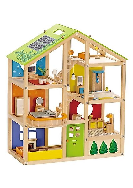 Hape Puppenhaus Vierjahreszeiten, inkl. Puppenmöbel günstig online kaufen