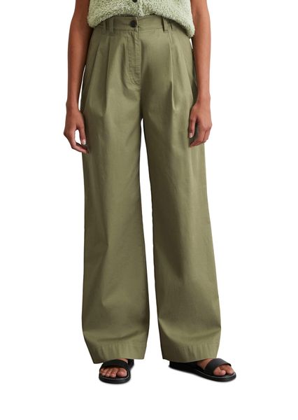 Marc O'Polo Bundfaltenhose weit, aus Twill, günstig online kaufen