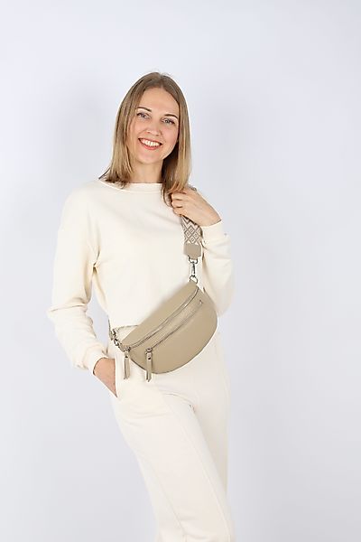 MIRROSI Bauchtasche Damen, Echtleder, Leder, Made in Italy, Umhängetasche, günstig online kaufen