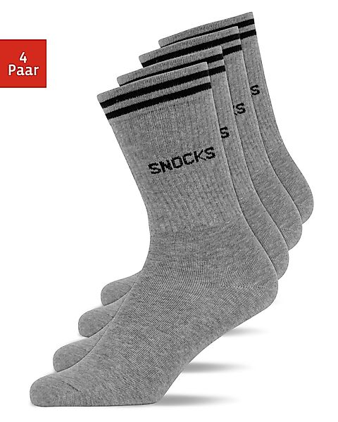 SNOCKS Sportsocken Hohe Tennissocken mit Streifen günstig online kaufen