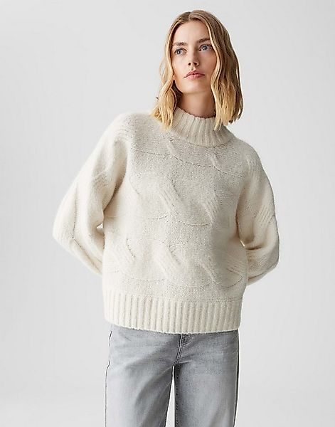 OPUS Strickpullover PORTREE Regular Fit mit Zopfmuster lockere Passform, we günstig online kaufen