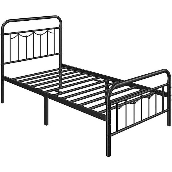 Yaheetech Metallbett, Bettrahmen Doppelbett/ Einzelbett aus Metall, im Vint günstig online kaufen