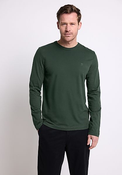 STREET ONE MEN Langarmshirt aus reiner günstig online kaufen