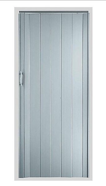 Standom Falttür Schiebetür Edelstahl Look H. 202 cm für Türbreite bis 96 cm günstig online kaufen